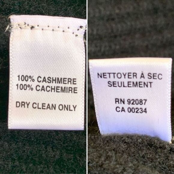 Saks Fifth Avenue Cashmere Tiered Ruffle Sleeve Sweater Black Size M - Picture 8 of 12